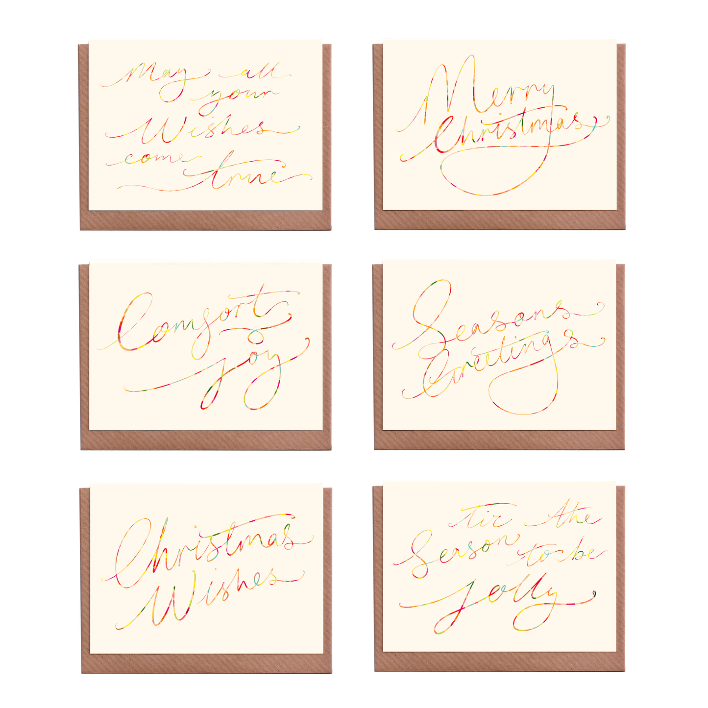 PREORDER: Modern Calligraphy Collection - Christmas Greetings Cards