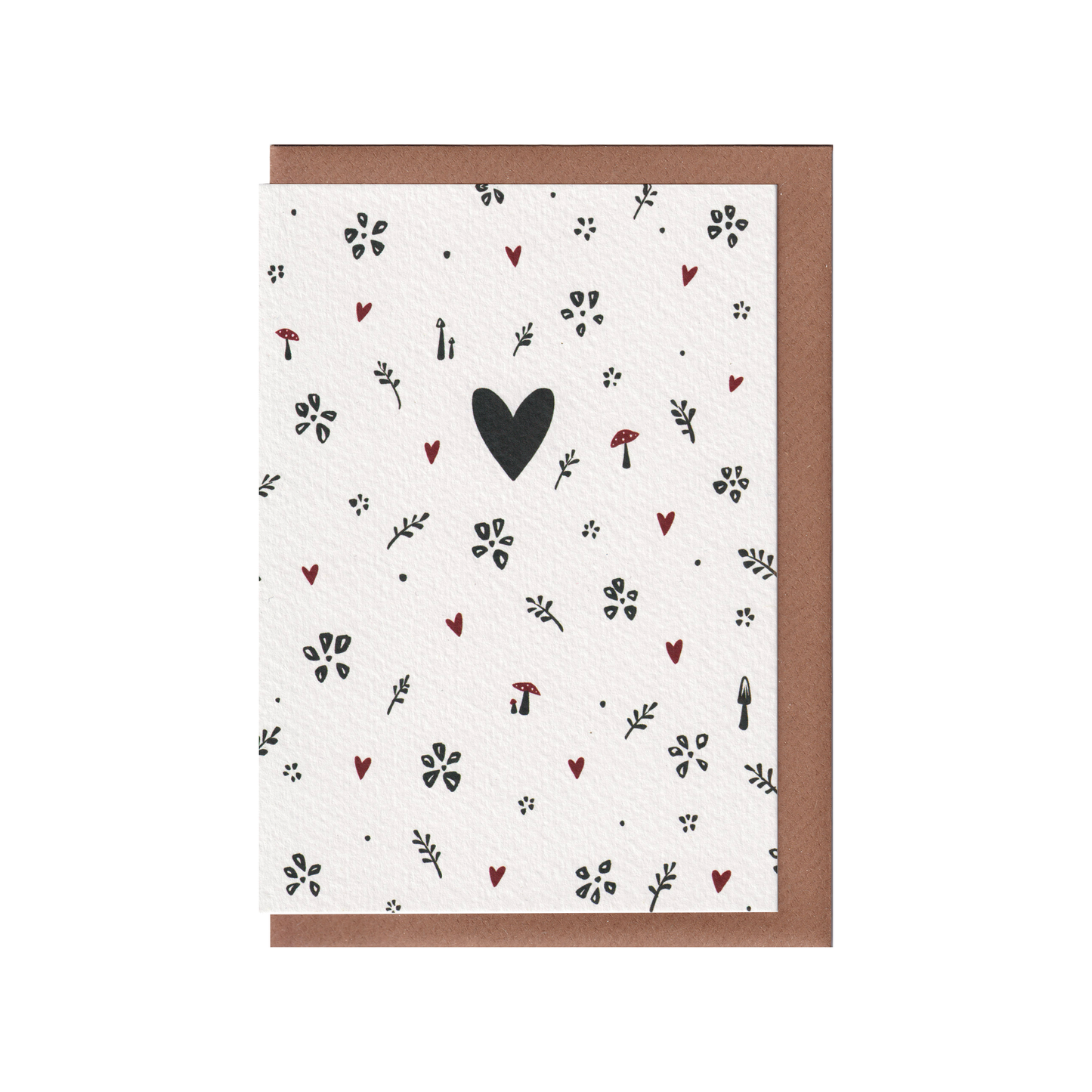 Forest Foliage Valentine's Greetings Card