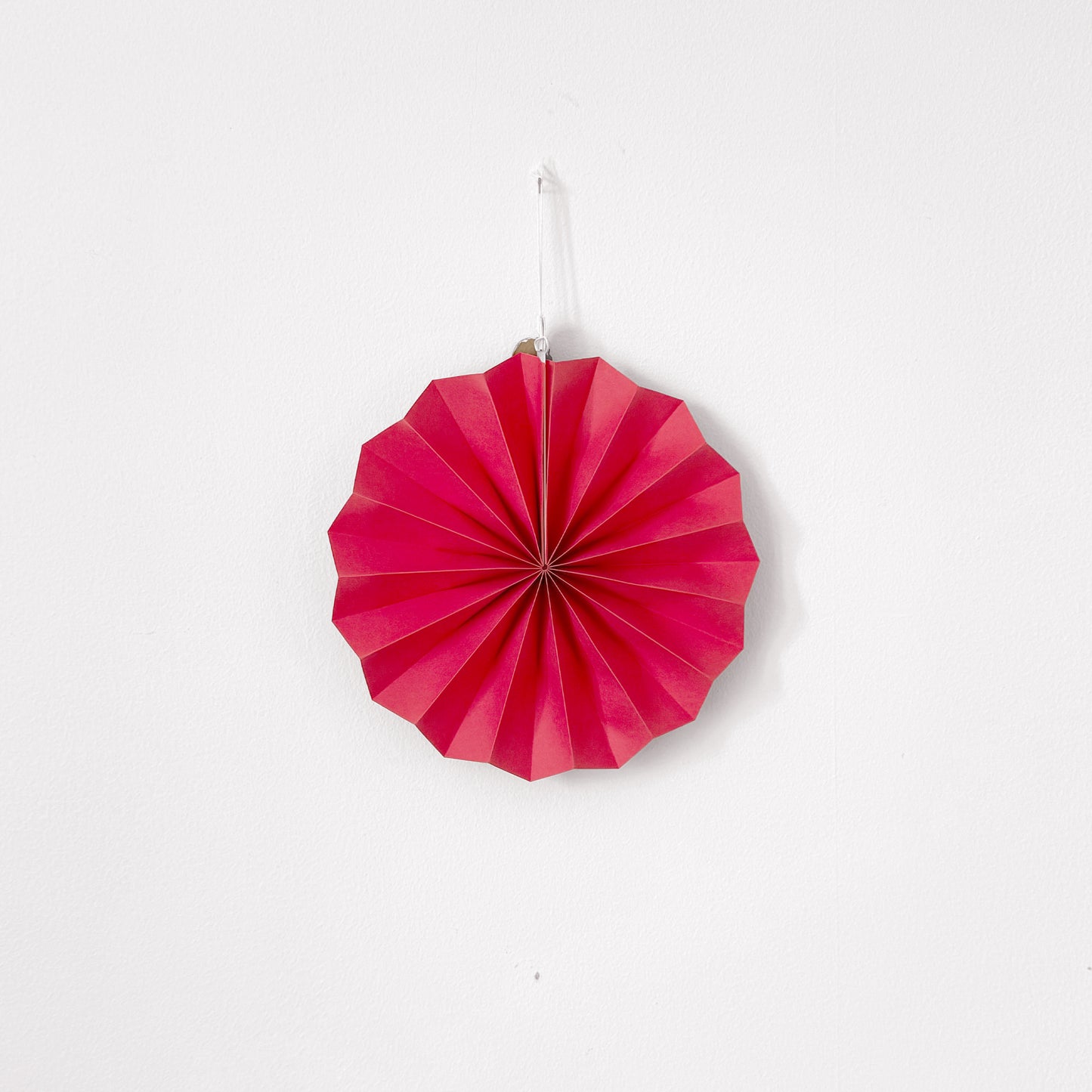 Paper Fan Decoration - Cherry Red