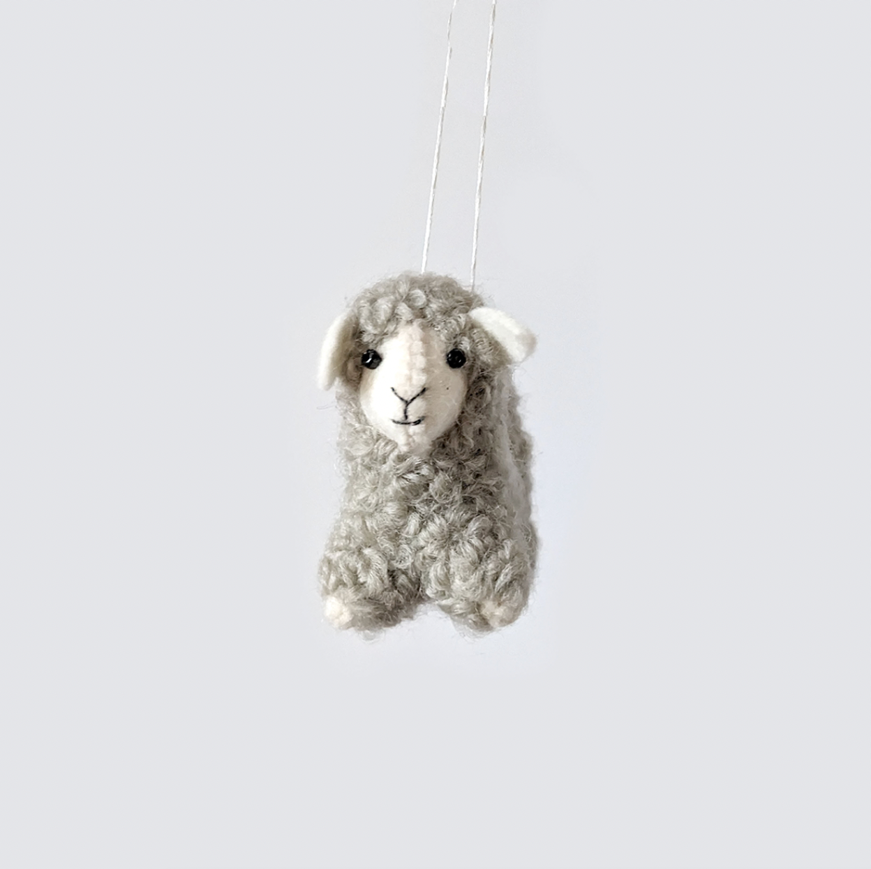 Handmade Felt Sheep Decoration - Approx 9cm x 5cm x 8cm - Bella & The Moon (Handmade Gifts and Stationery)
