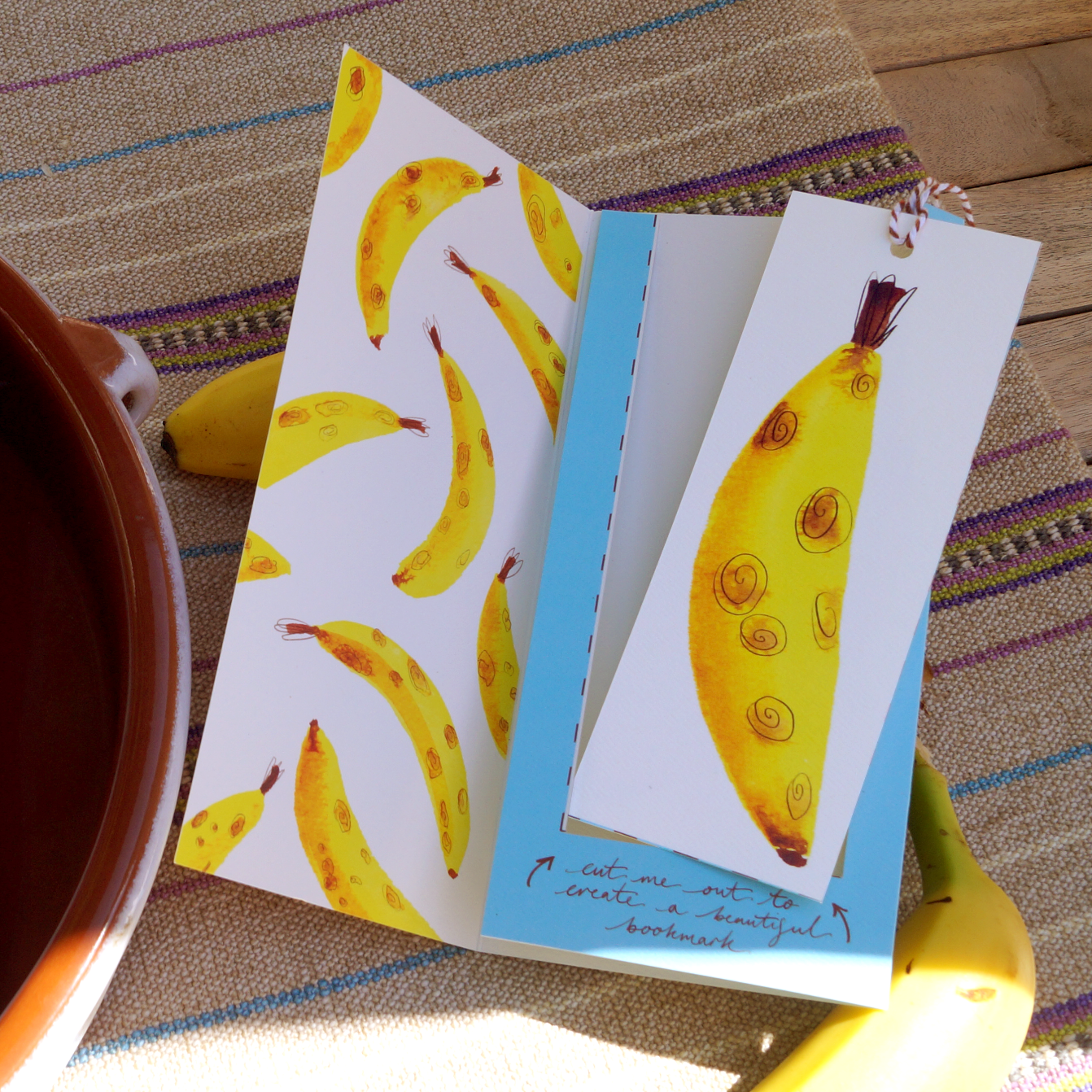 NEW: Happy Birthday Baboon - Cut-Out Bookmark Greetings Card