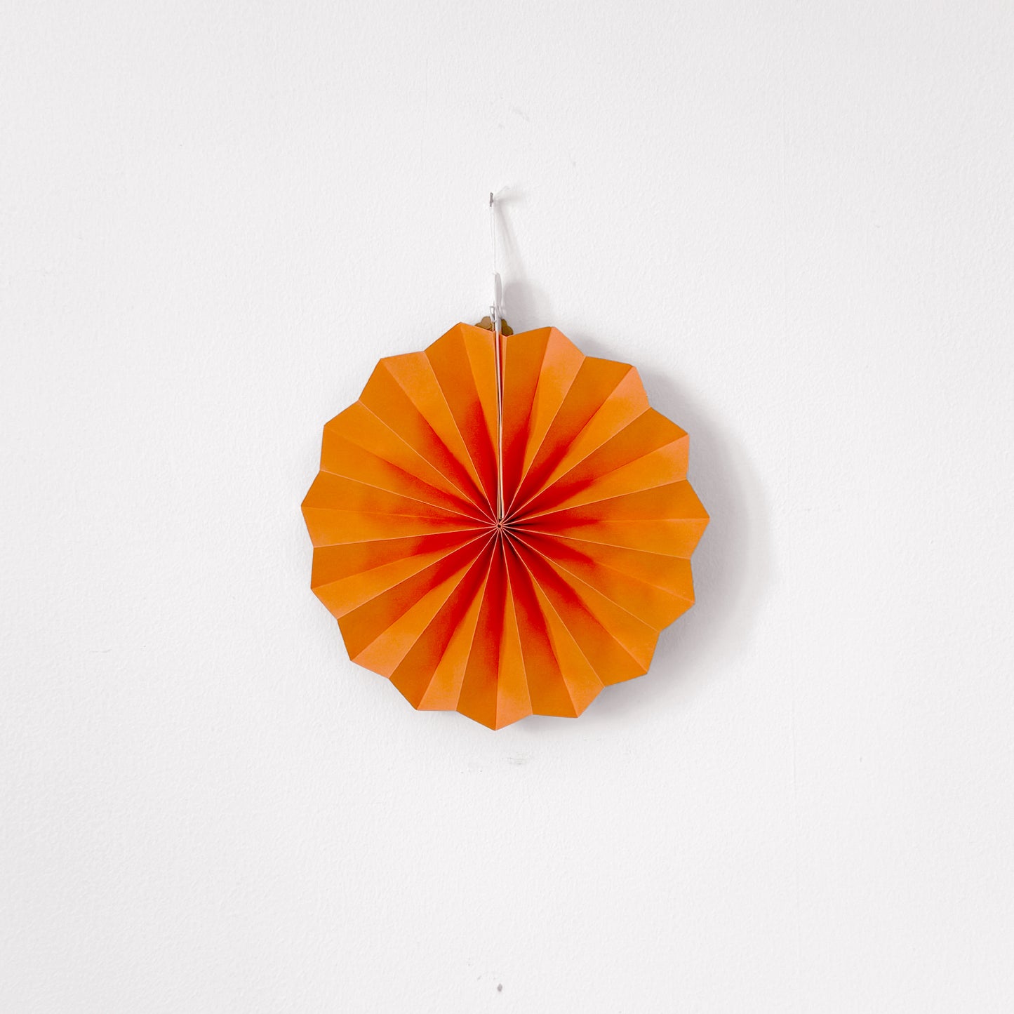 Paper Fan Decoration - Tangerine