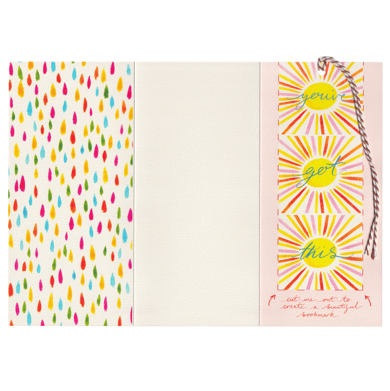 NEW: You've Got This - Cut-Out Bookmark Greetings Card