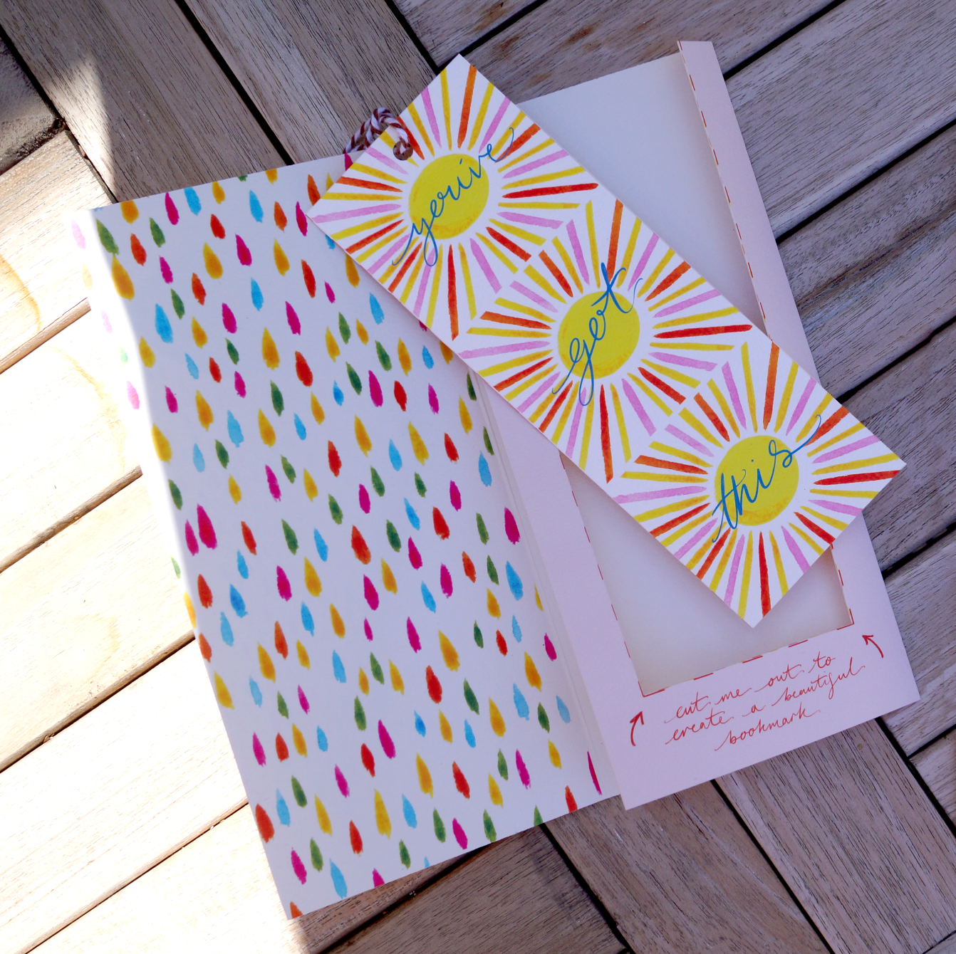 NEW: You've Got This - Cut-Out Bookmark Greetings Card