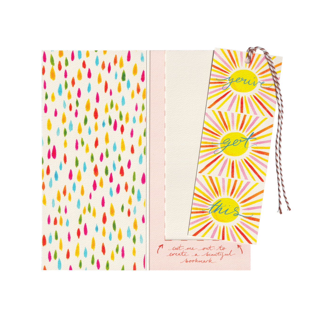 NEW: You've Got This - Cut-Out Bookmark Greetings Card