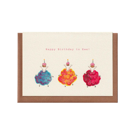 Happy Birthday to Ewe - Birthday Greetings Card
