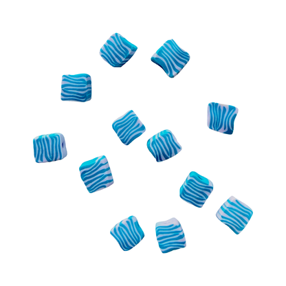 Handmade Blue Tiger Beads