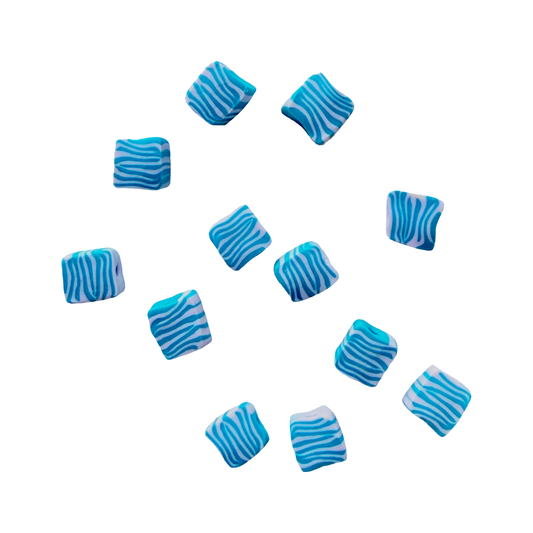 Handmade Blue Tiger Beads
