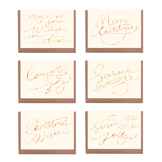 PREORDER: Modern Calligraphy Collection - Christmas Greetings Cards