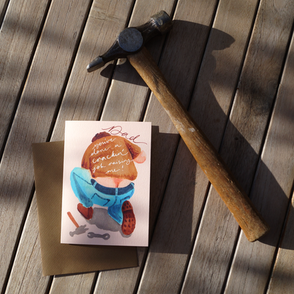 Builder's Bum - Father's Day Greetings Card