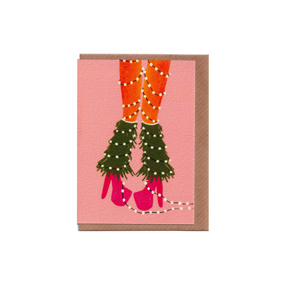 The Naughty List Collection - Stockings Christmas Cards