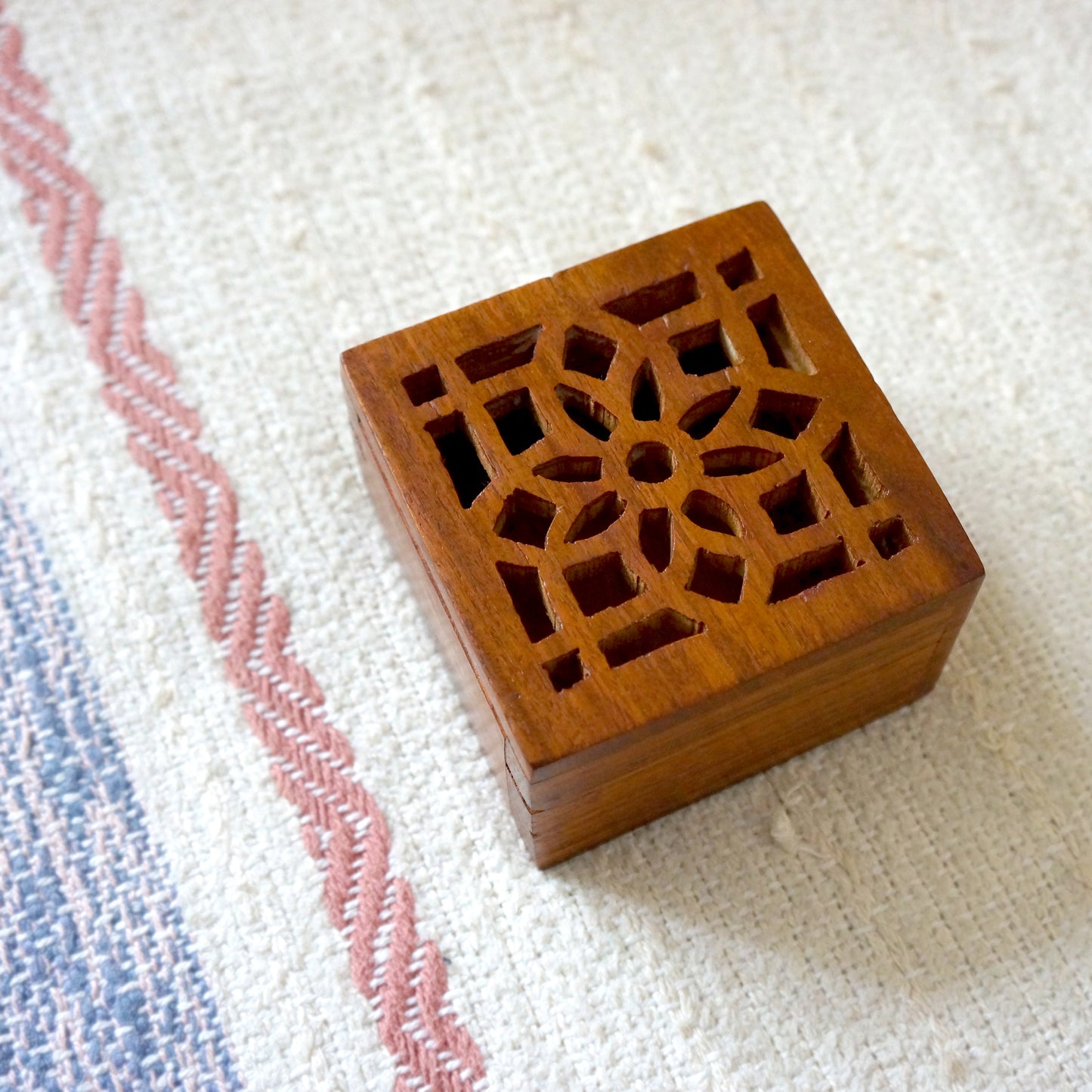 Hand Carved Wooden Trinket Box -Bella & The Moon  (Handmade Gifts and Stationery)