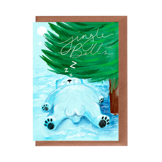 PREORDER: Jingle Bells - Polar Bear Balls Christmas Greetings Card