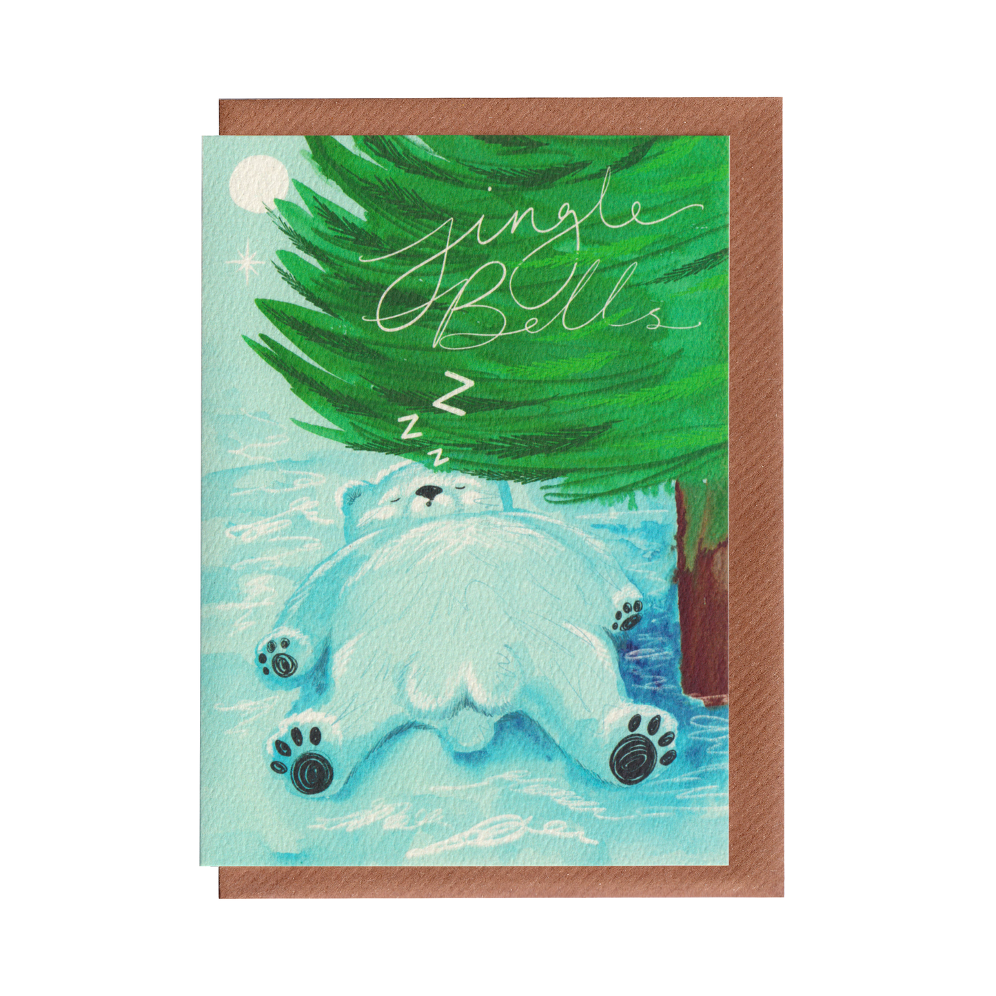 Jingle Bells - Polar Bear Balls Christmas Greetings Card