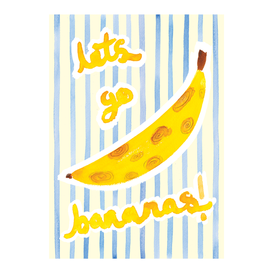 Let's Go Bananas! - A3 Art Print