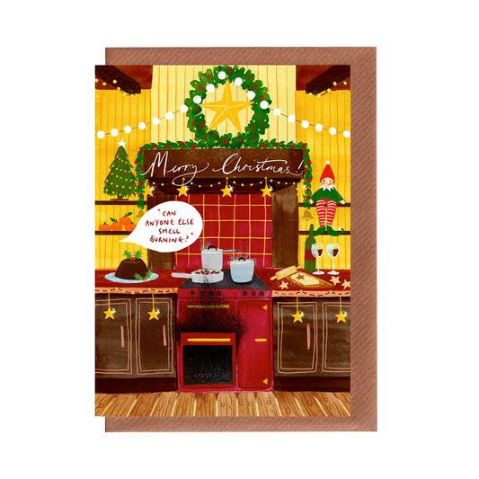 PREORDER: Merry Christmas - Festive Kitchen Christmas Greetings Card