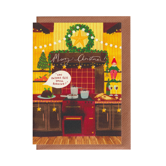 Merry Christmas - Festive Kitchen Christmas Greetings Card