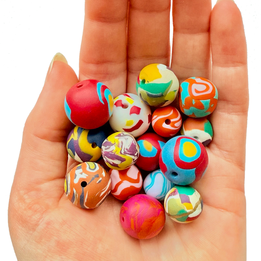Handmade Rainbow Mixed Bead Set