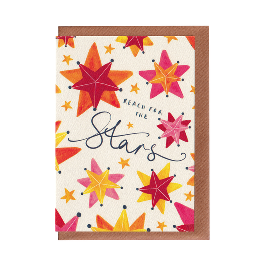 Reach For The Stars - Encouragement Greetings Card