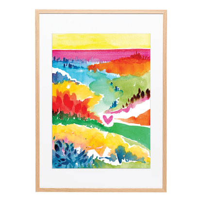 Rainbow Valley - A3 Art Print