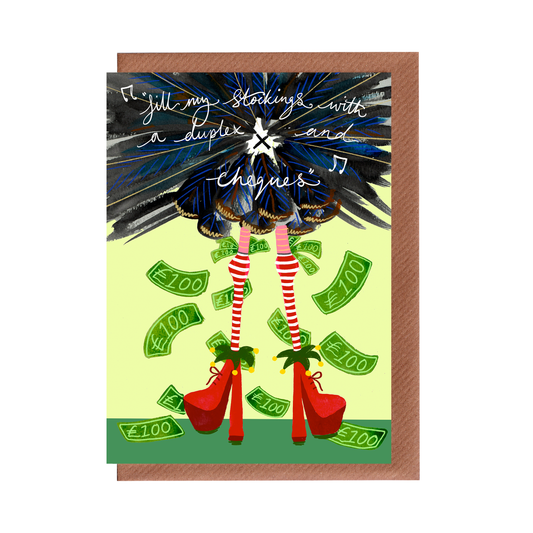 PREORDER: Fill My Stockings - Slutty Turkey Christmas Greetings Card