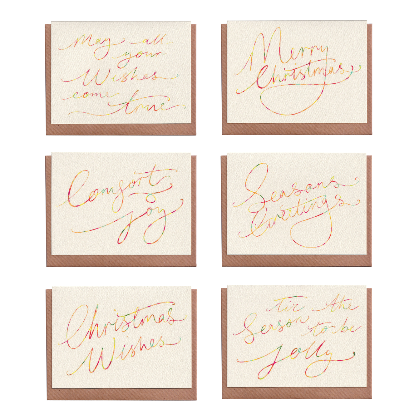 Modern Calligraphy Collection - Christmas Greetings Cards