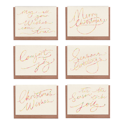 Modern Calligraphy Collection - Christmas Greetings Cards