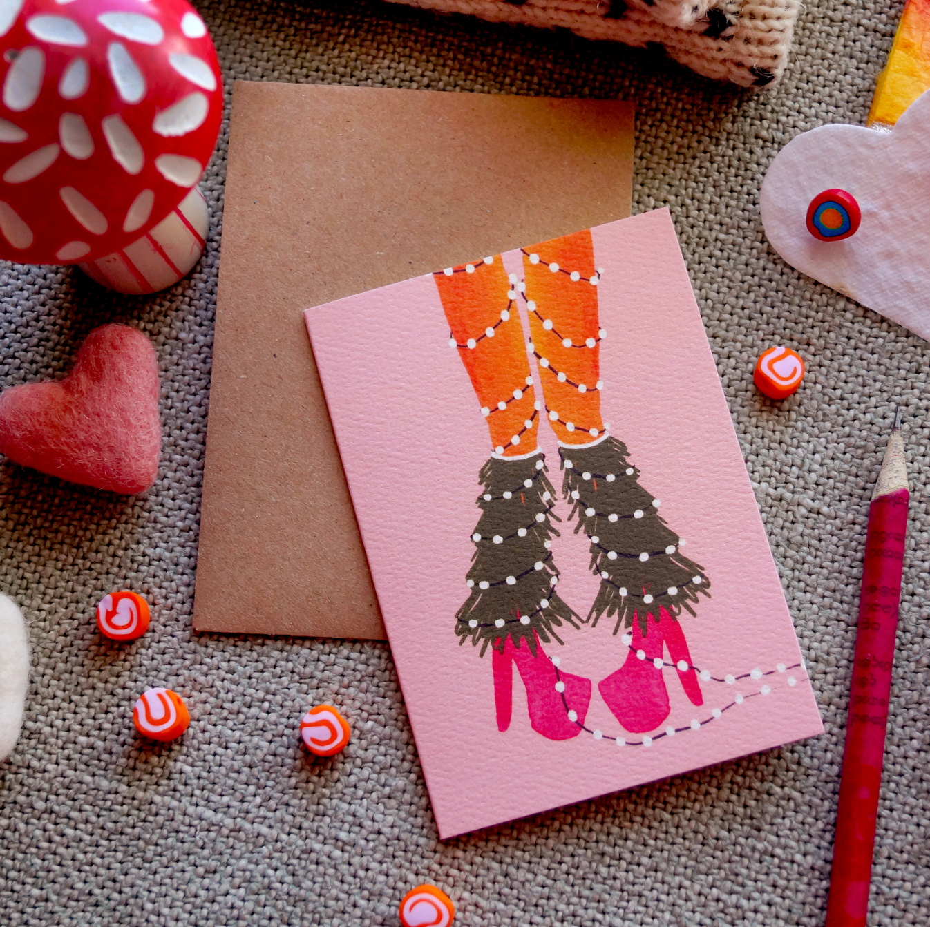 The Naughty List Collection - Stockings Christmas Cards