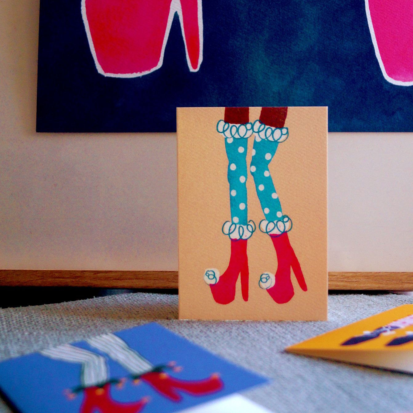 The Naughty List Collection - Stockings Christmas Cards