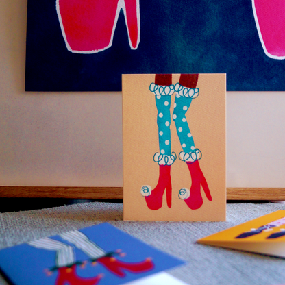 The Naughty List Collection - Stockings Christmas Cards