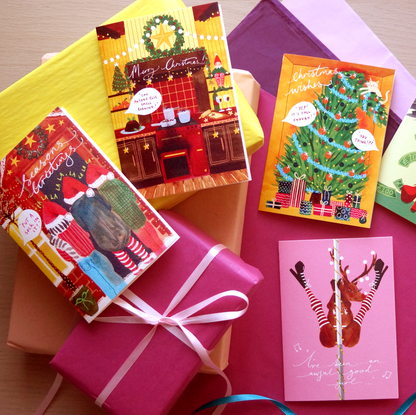 Merry Christmas - Festive Kitchen Christmas Greetings Card