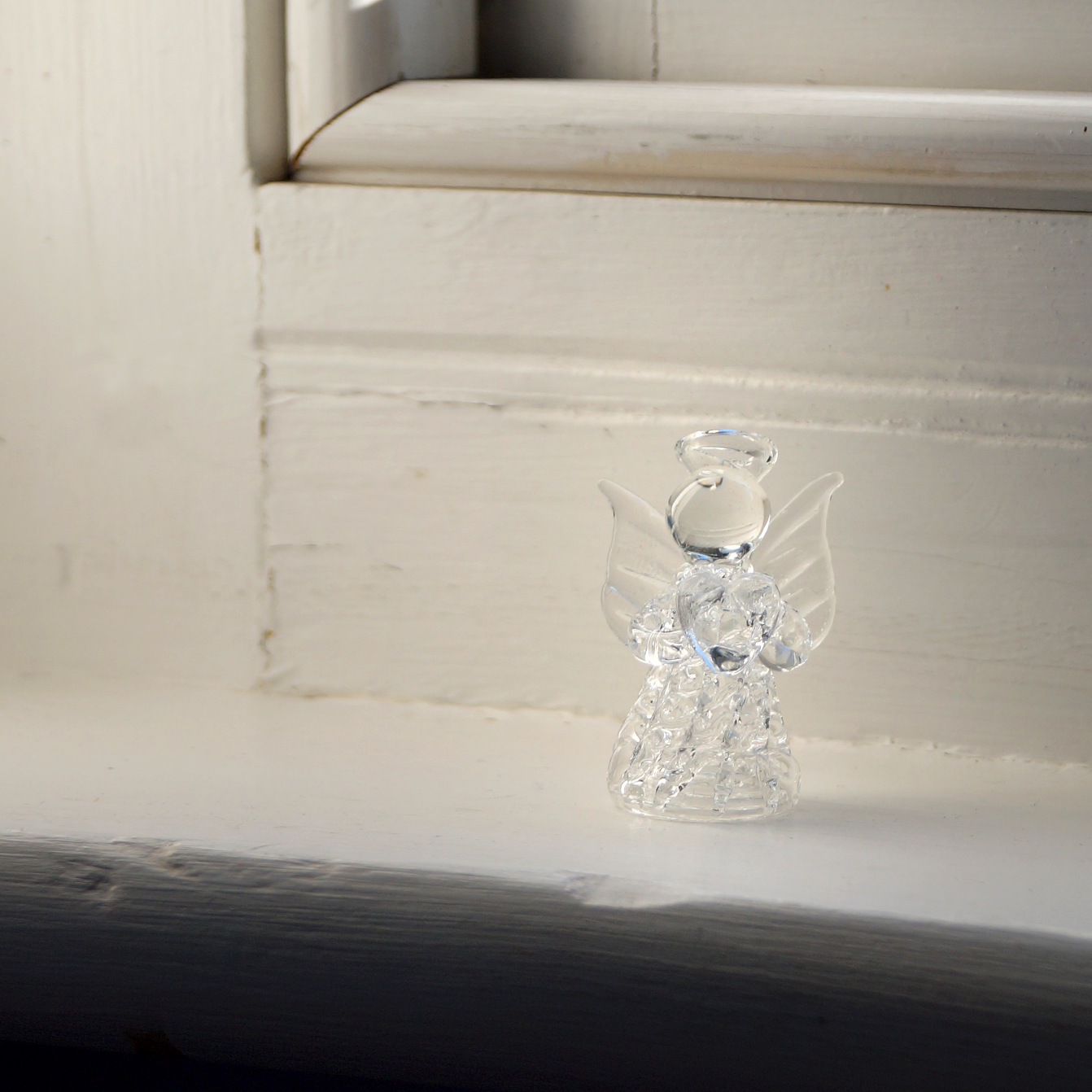 Glass Guardian Angel in a Handmade Origami Box