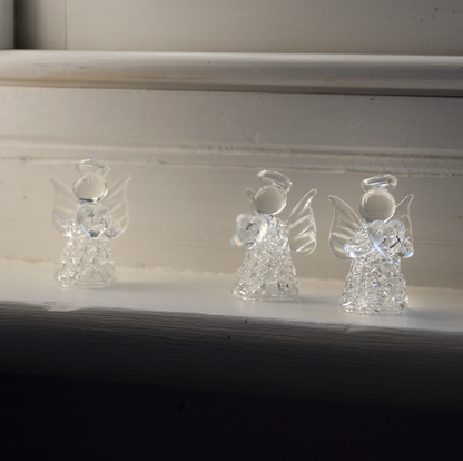 Glass Guardian Angel in a Handmade Origami Box