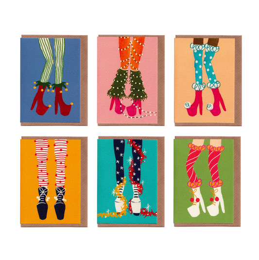 The Naughty List Collection - Stockings Christmas Cards