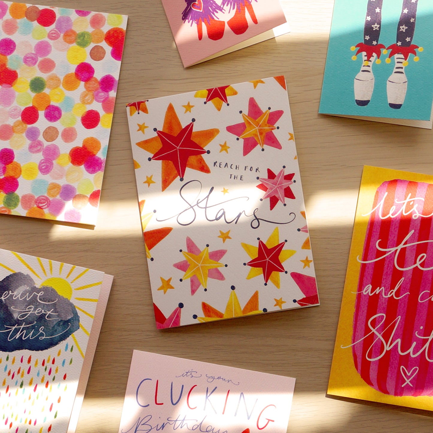 Reach For The Stars - Encouragement Greetings Card