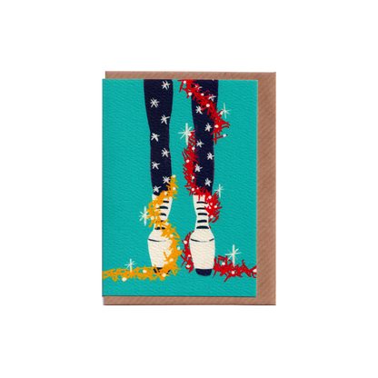 The Naughty List Collection - Stockings Christmas Cards