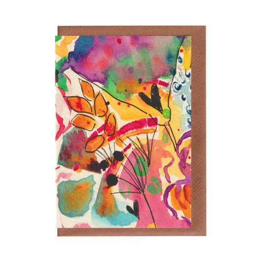 Playful Meadow Greetings Card