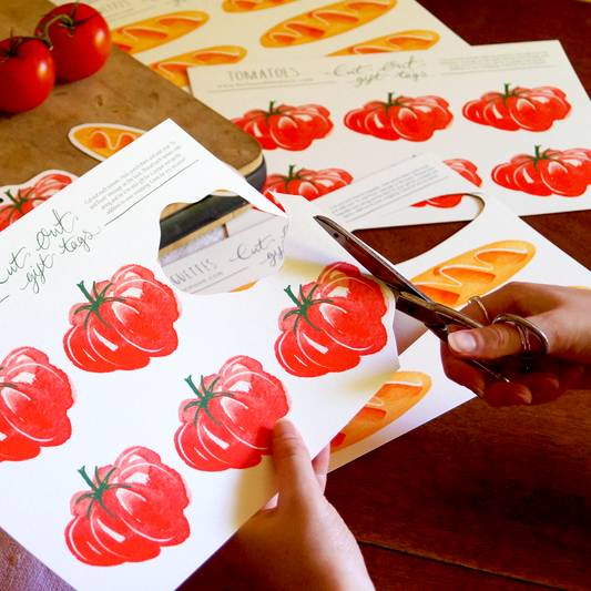Tomato Cut-Out Gift Tags - PREORDER
