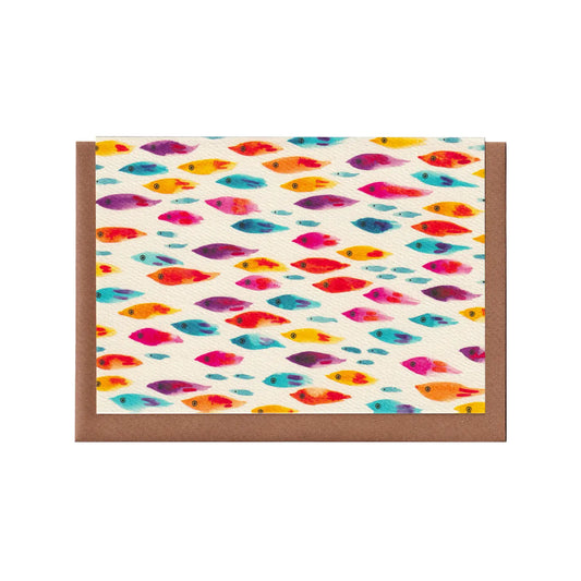 Fish Shoal Greetings Card