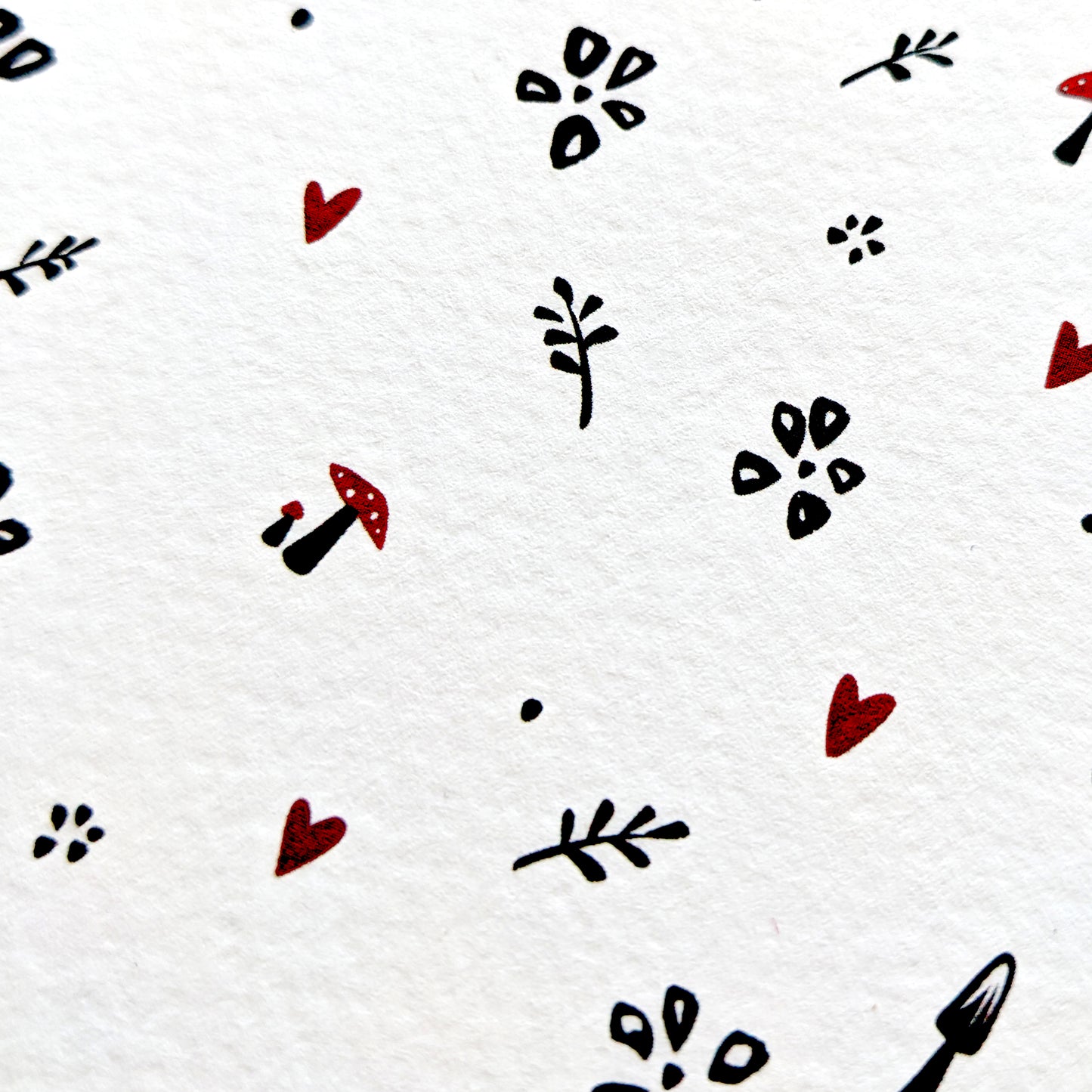 Forest Foliage Valentine's greetings card featuring a delicate forest-inspired foliage design, perfect for Valentine's Day, romantic occasions, or nature lovers. A6 in size and printed on premium quality 300gsm card stock. Designed by luxury gifts and stationery brand, Bella & The Moon.