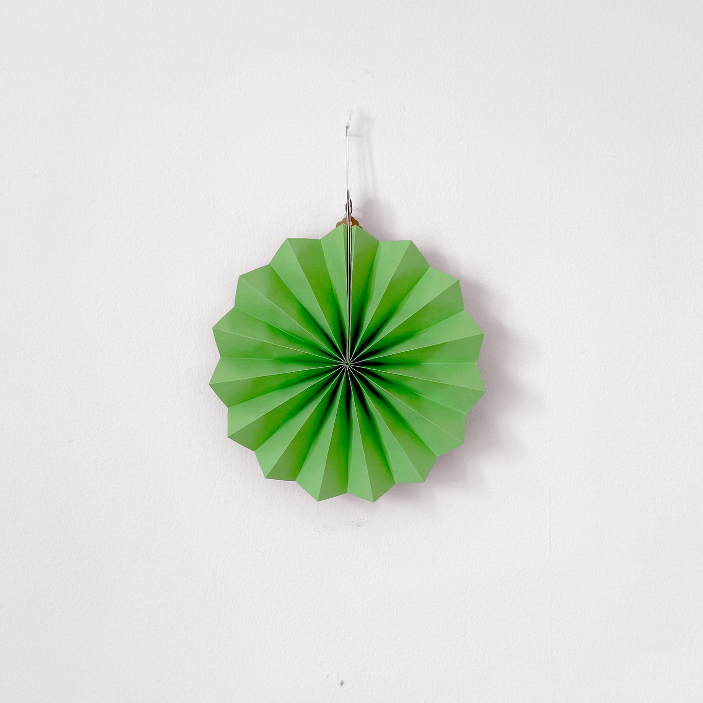 Paper Fan Decoration - Lime green
