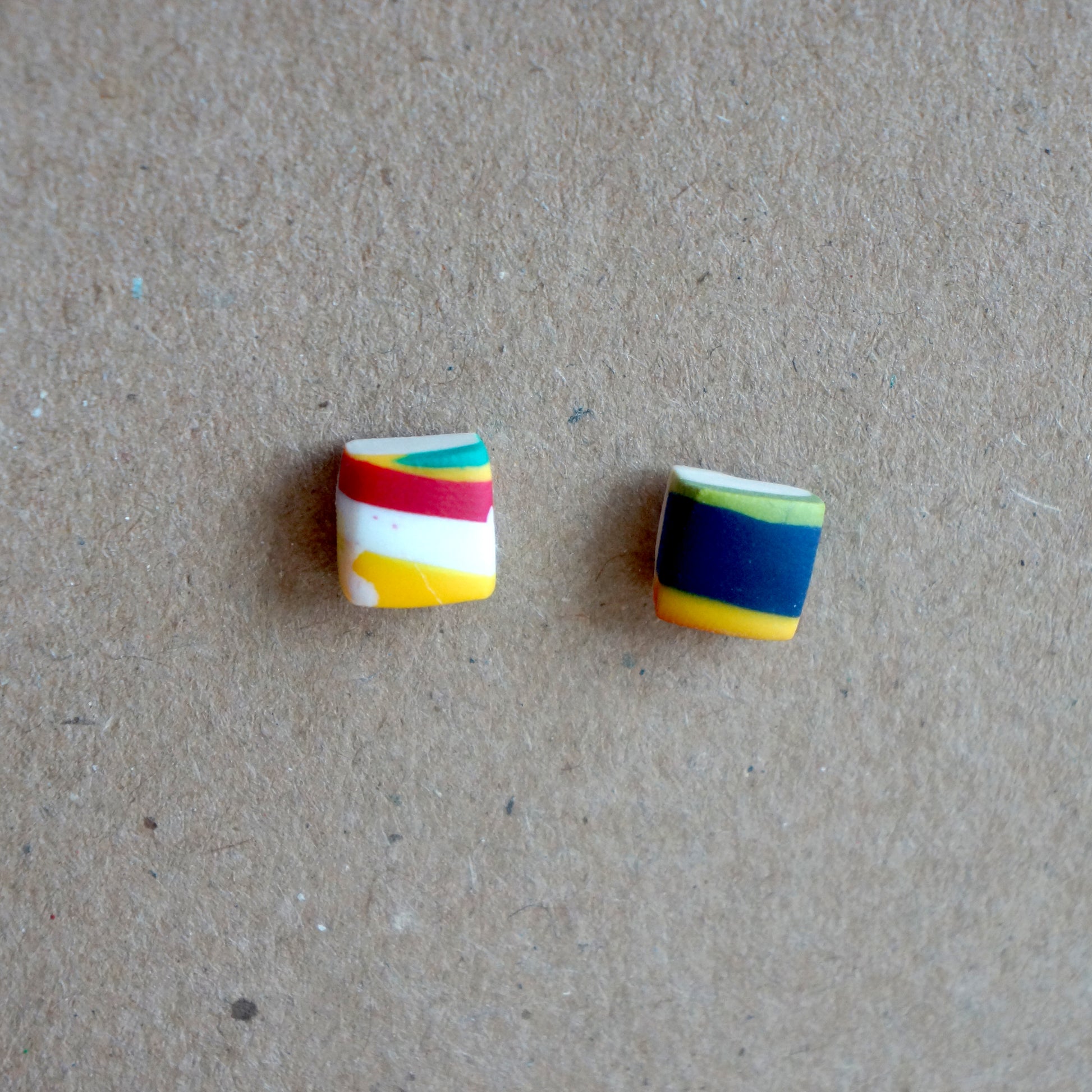 Handmade Abstract Stud Earrings - Bella & The Moon (Handmade Gifts and Stationery)