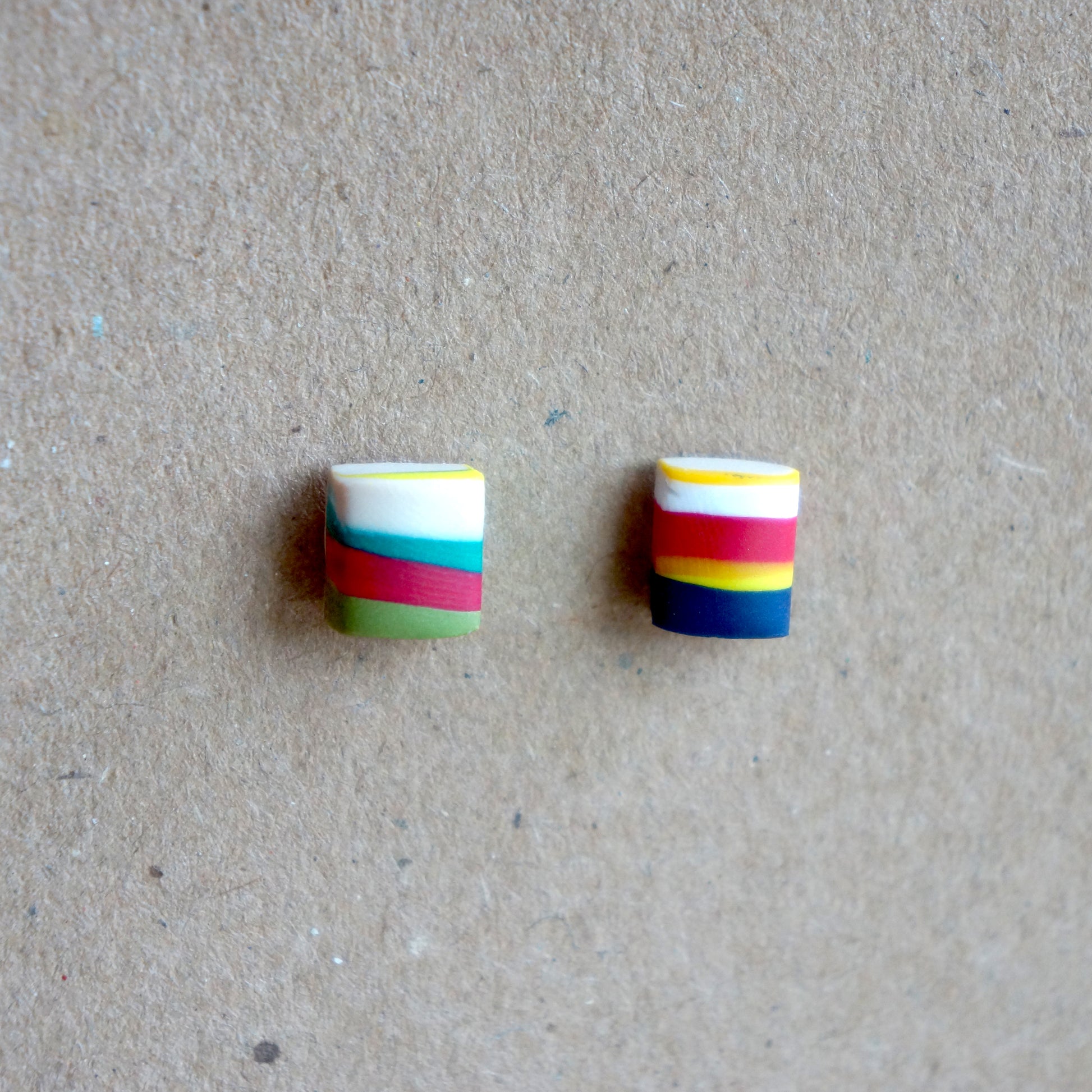 Handmade Abstract Stud Earrings - Bella & The Moon (Handmade Gifts and Stationery)