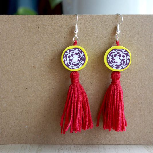 Handmade Dragonfruit Earrings - Bella & The Moon (Handmade Gifts and Stationery)