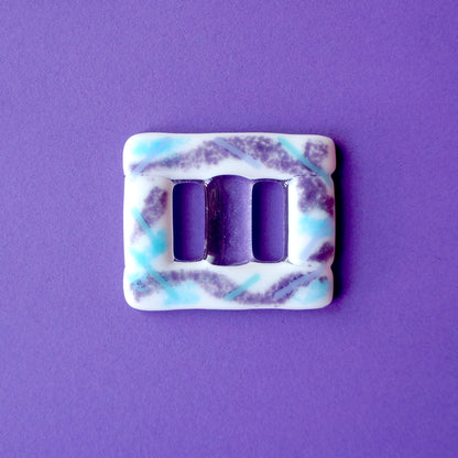 Handmade Glass Book Buckle - Lavender - Bella & The Moon (Handmade Gifts and Stationery)