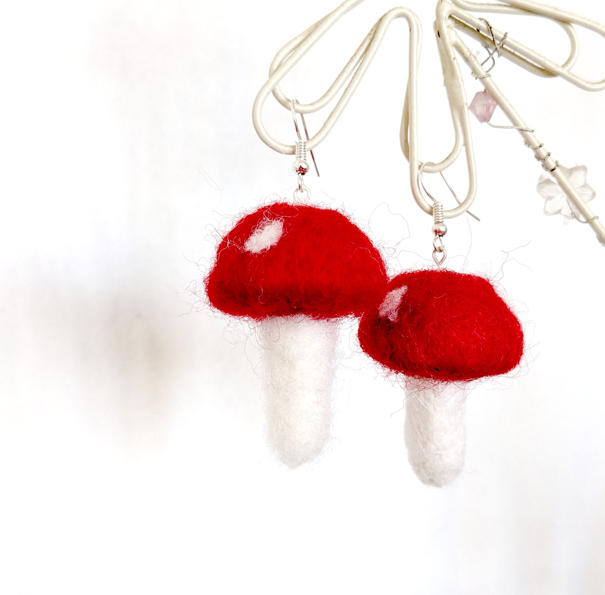 Handmade Mushroom Earrings - Bella & The Moon (Handmade Gifts and Stationery)