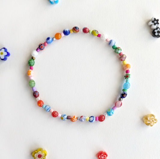 Handmade Rainbow Bracelet - Small, Medium and Large - Bella & The Moon (Handmade Gifts and Stationery)