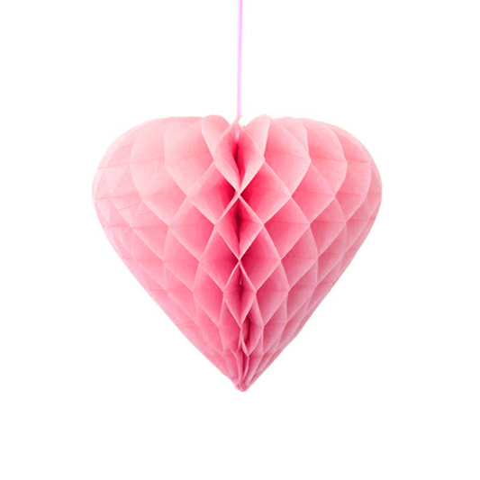 Pink Heart Paper Lanterns