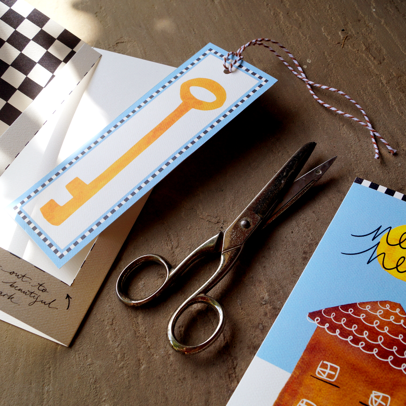 NEW: New Home - Cut-Out Bookmark Greetings Card