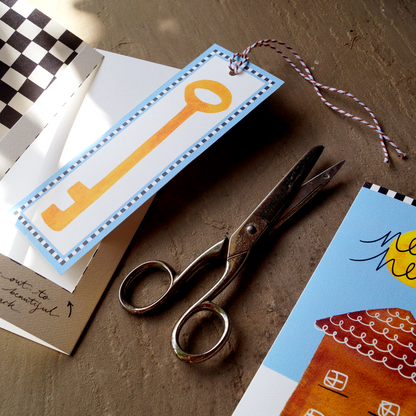 NEW: New Home - Cut-Out Bookmark Greetings Card